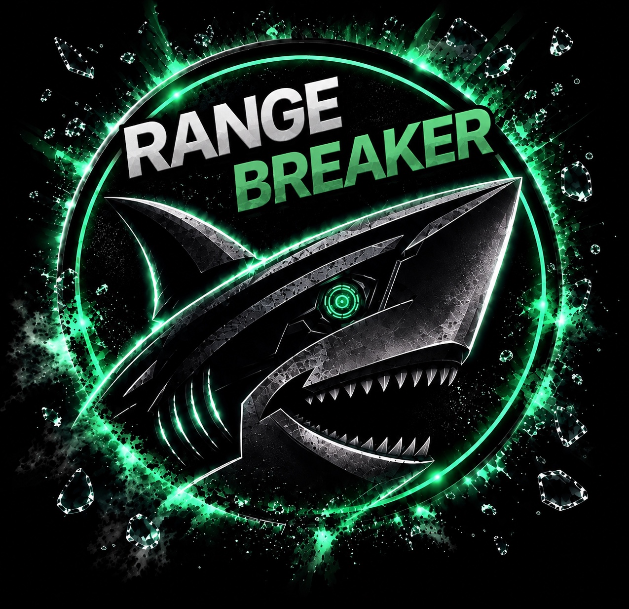 RangeBreaker shark logo